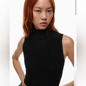 Babaton Sculpt Knit Mockneck Tank